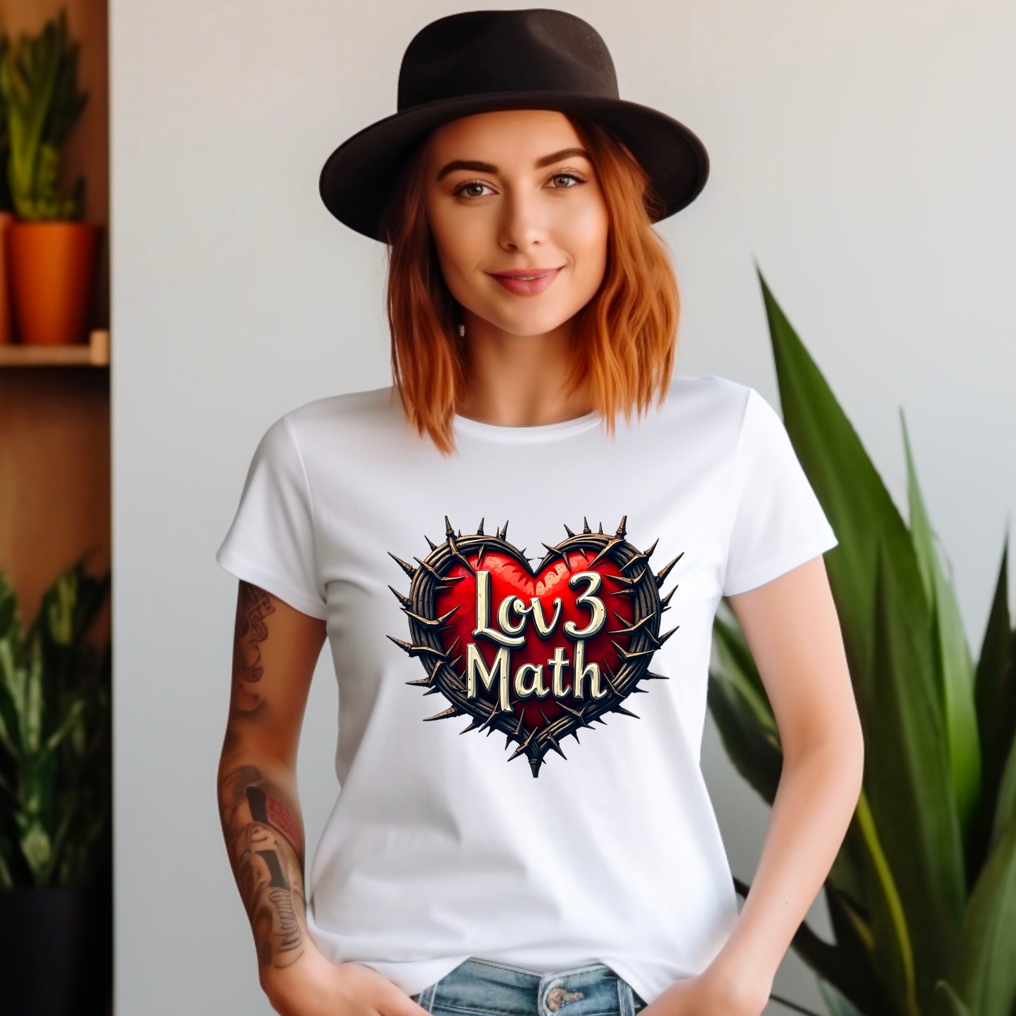 Lov3 Math Thorned Heart